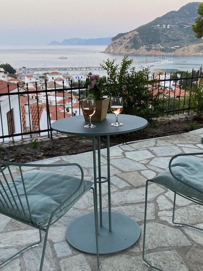 Villa Icelle Skopelos Town Sea View Swimming Pool Eksteriør bilde