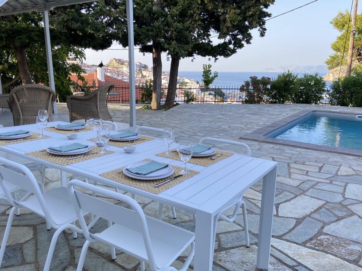 Villa Icelle Skopelos Town Sea View Swimming Pool Eksteriør bilde